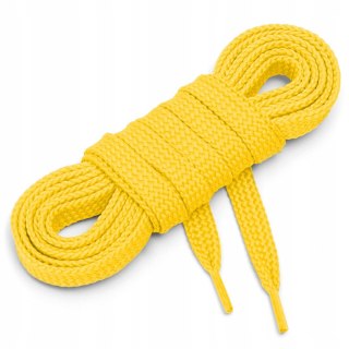 BREND sznurowadła płaskie żółty 100 cm