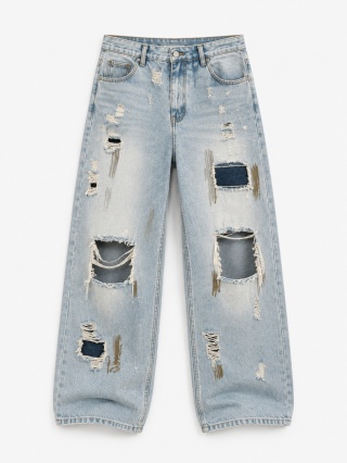 Jeansy Brend Wide Fit – Vintage Grey