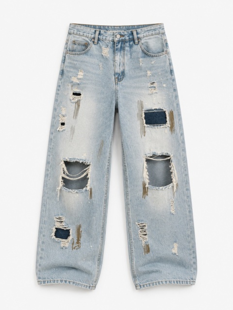Jeansy Brend Wide Fit – Vintage Grey