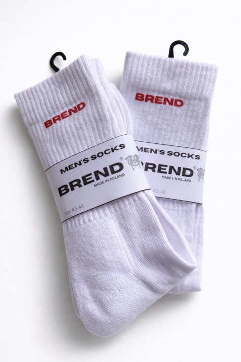 Skarpety za kostkę białe brend
