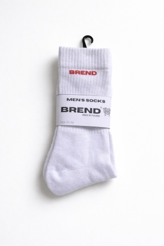 Skarpety za kostkę białe brend