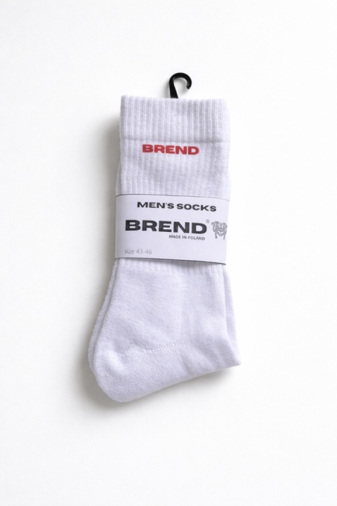 Skarpety za kostkę białe brend