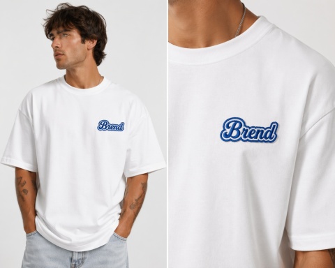 Koszulka oversize BREND-TS-OVR-WHT-01