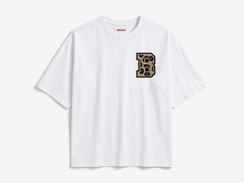 Koszulka oversize Leopard