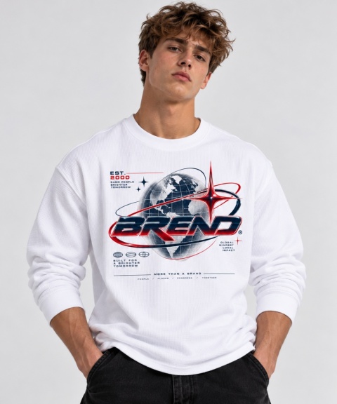 BLUZA Z DŁUGIM RĘKAWEM GLOBAL VISION CREWNECK