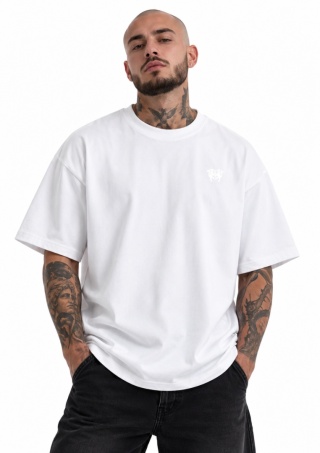 KOSZULKA Z DRÓTKIM REKAWEM ESSENTIAL WHITE TEE. Męska modernity
