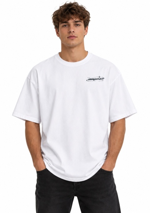KOSZULKA Z DRÓTKIM REKAWEM OVERSIZE TEE SPORTY ATTITUDE. Everyday comfort. Męska modernity