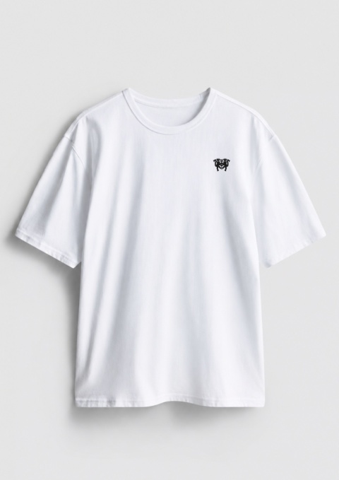 KOSZULKA Z KRÓTKIM RĘKAWEM ESSENTIAL BLACK LOGO Męska modernity